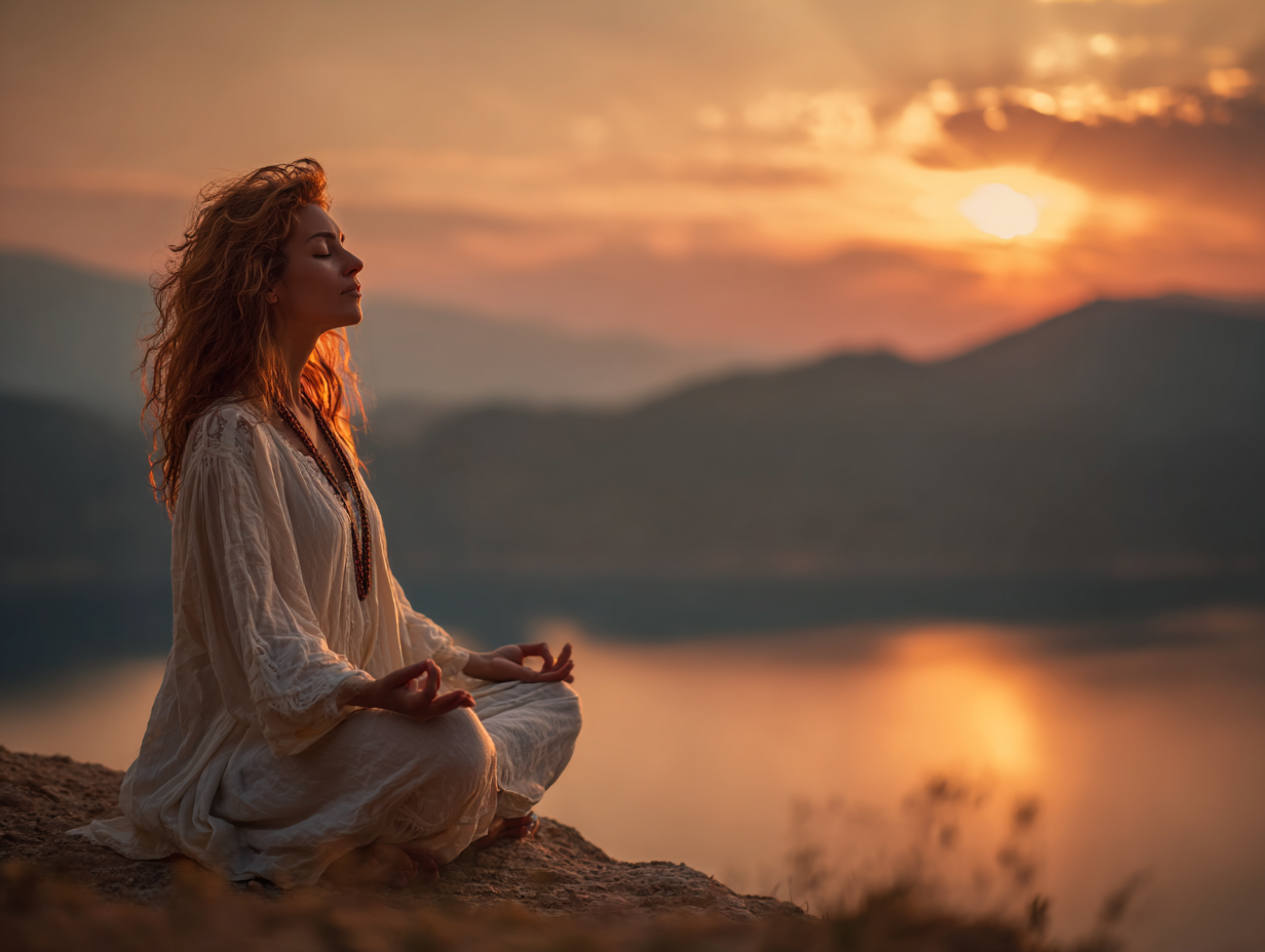 Група людей різного віку практикує йогу на природі